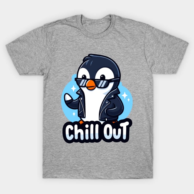 Chill Out: Penguin Cool T-Shirt by SimplyIdeas